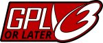 GPL v3-or-later logo